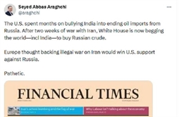 I.R. Iran, Ministry of Foreign Affairs- Araghchi: The Pathetic State of US/EU after the war against Iran